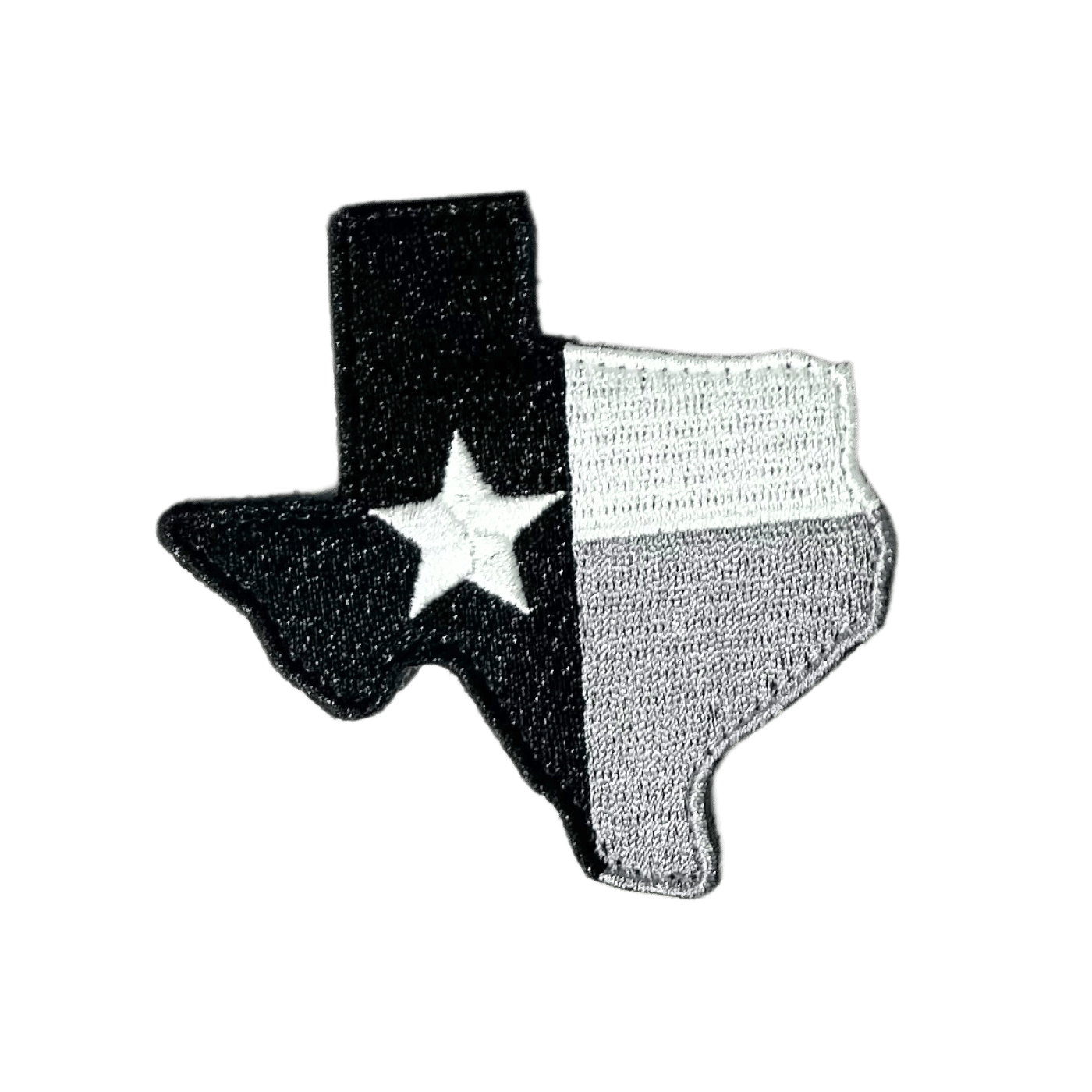 Black / White Texas State Flag Patch